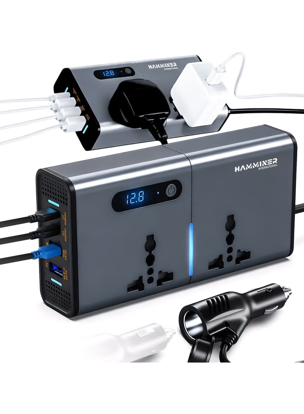 200W Car Power Inverter with LED Display