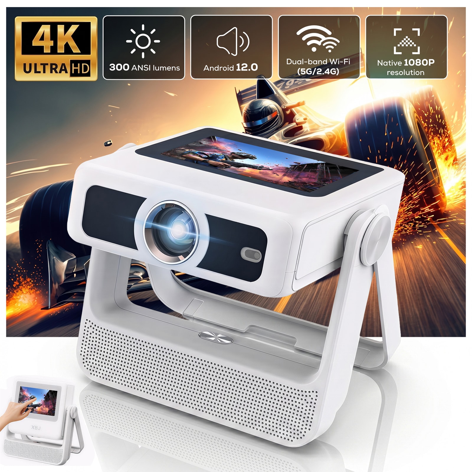 A5 Pro Smart Portable Projector