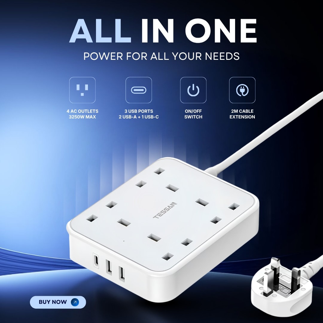 Meet the TESSAN All-in-One Power Extension