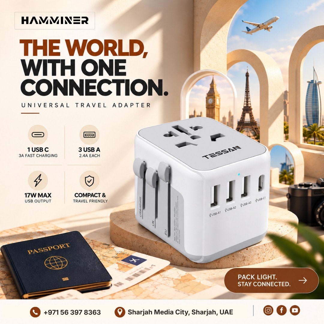 Travel across countries without worrying about keeping your devices powered.